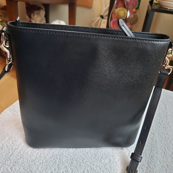 Dooney & Bourke Saffiano Black Zip Crossbody - Picture 4 of 16